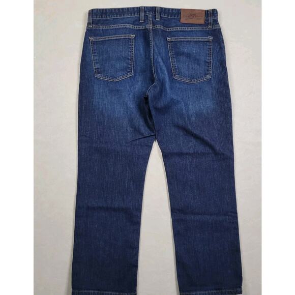 Johnston & Murphy Jeans Blue Dark Wash Mens 38X30 Denim Stretch Regular Casual - Picture 3 of 11